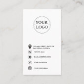 Thank You Business モダン Logo割引カード 名刺 (裏面)