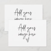 Thank You Business Card Packing Promoロイヤリティカード セーブザデート (正面/裏面)