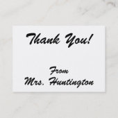 Thank You Business Card - SRF 名刺 (裏面)
