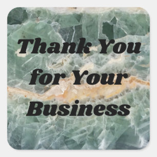 Thank You Business Fluorite Gem Photo Annovation スクエアシール