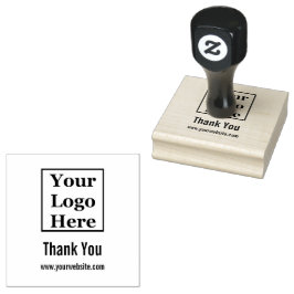 Thank You Business Logo and Websiteテンプレート ラバースタンプ