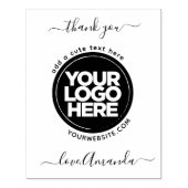 Thank You Business Logo Large 動揺して InkPad & ラバースタンプ (インプリント)