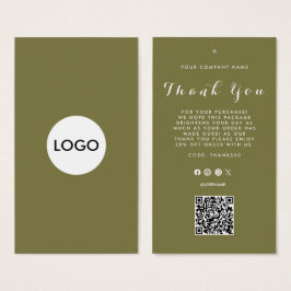 Thank You Business Logo QRコードラベルつるラベル