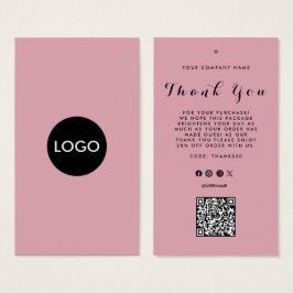 Thank You Business Logo QRコードラベルつるラベル