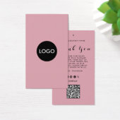 Thank You Business Logo QRコードラベルつるラベル (デスク)