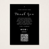 Thank You Business Logo QRコードラベルつるラベル (裏面)