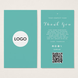 Thank You Business Logo QRコードラベルつるラベル
