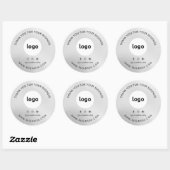 Thank You Business Logo Social Mediaスタンプ ラウンドシール (シート)