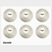 Thank You Business Logo Social Mediaスタンプ ラウンドシール (シート)