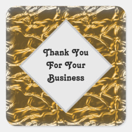 Thank You Business Metallic Customer Annovation スクエアシール
