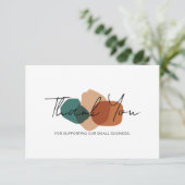 Thank You Business Minimalistデザインカード サンキューカード (スタンド正面)