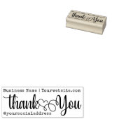 Thank You Business Name WebサイトSocial Promotion ラバースタンプ (押印)