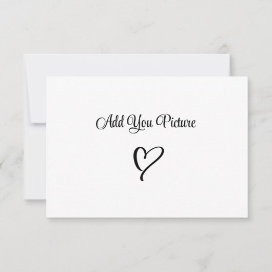 Thank You Business Promo Loyalty Note Card セーブザデート (正面)