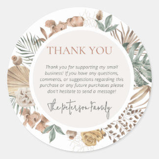 Thank You Business Stickers ラウンドシール