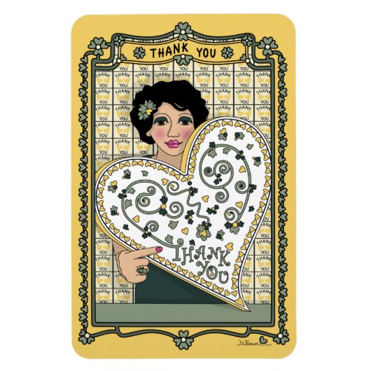 Thank You_C_4x6冷蔵庫 マグネット (縦)