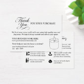 Thank You & Candleパッケー気にジ挿入カード (デスク)