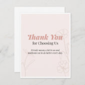 Thank you Card サンキューカード (正面/裏面)