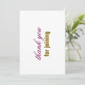 thank you card 招待状 (スタンド正面)