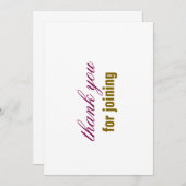 thank you card 招待状 (正面/裏面)