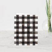 Thank You Card- Black and White カード (裏面)