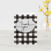 Thank You Card- Black and White カード (黄色い花)