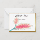 Thank you card Custom thank you card gold frame th ノートカード (正面)