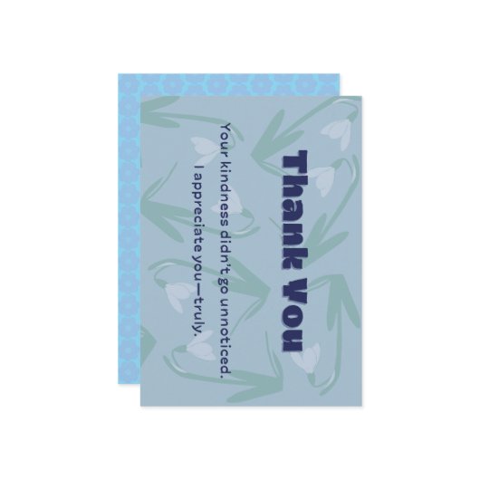 Thank you card design greeting card サンキューカード (正面/裏面インサイチュ)