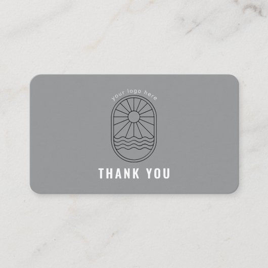 Thank You Card Discount Code Review Logo Business 名刺 (正面)