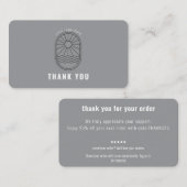 Thank You Card Discount Code Review Logo Business 名刺 (正面/裏面)
