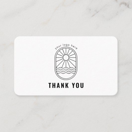 Thank You Card Discount Code Review Small Business 名刺 (正面)