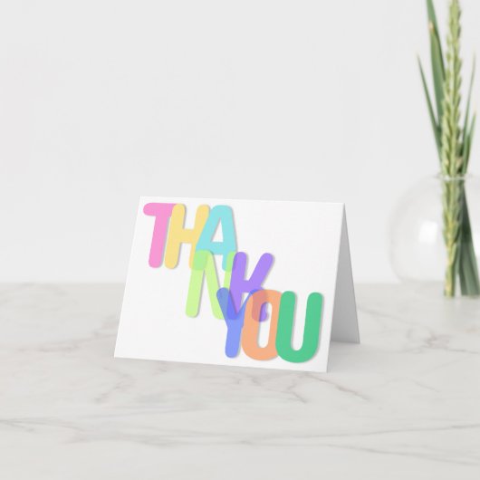 Thank You Card Editable Template (Blank) サンキューカード (正面)