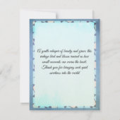 thank you card, elegant and chic  サンキューカード (裏面)