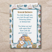 Thank You Card for a Mail Carrier  カード