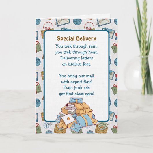 Thank You Card for a Mail Carrier  カード (正面)