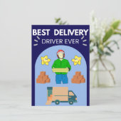 Thank You Card for Amazon UPS FedEx Drivers サンキューカード (スタンド正面)