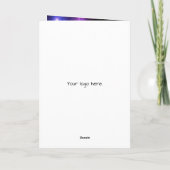 Thank you card for business owners creative galaxy カード (裏面)