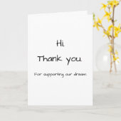Thank you card for business owners creative galaxy カード (黄色い花)