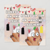 Thank you card for teachers サンキューカード (正面/裏面)