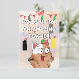 Thank you card for teachers サンキューカード