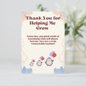 Thank you card for teachers. サンキューカード (スタンド正面)