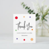 Thank You Card for wedding サンキューカード (スタンド正面)