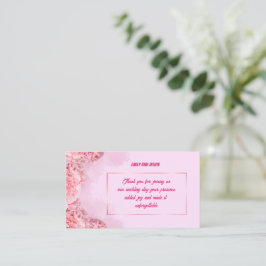 Thank you Card for Wedding Guests ノートカード