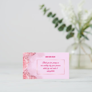 Thank you Card for Wedding Guests ノートカード