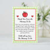 Thank You Card from Mommy To Be – Baby Shower サンキューカード (スタンド正面)