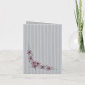 Thank You Card- Gray Flowers カード (裏面)