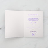 Thank You Card in Tie-Dye Batik with Pink and Purp サンキューカード (内部)