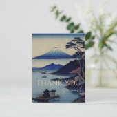 Thank you card Japanese Mount Fuji Landsca サンキューカード (スタンド正面)