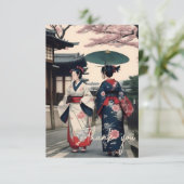 Thank You Card – Kyoto Kimono Spring Walk サンキューカード (スタンド正面)