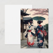 Thank You Card – Kyoto Kimono Spring Walk サンキューカード (正面/裏面)