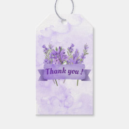 Thank you card lavender wedding  ギフトタグ